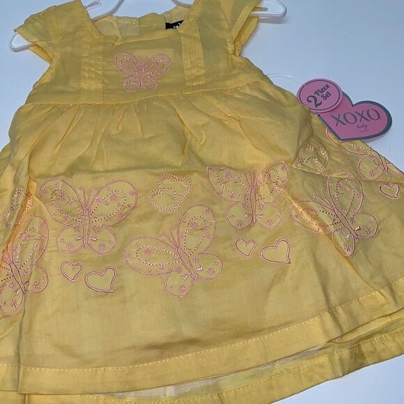 🔥XOXO KIDS GIRLS Dress 2 pc set sz 3/6 months New - Picture 3 of 8